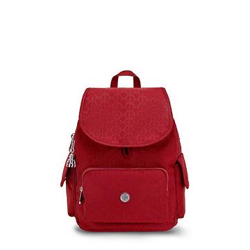 Kipling City Pack Small Klassiska Ryggsäck Röda | SE 1717VR